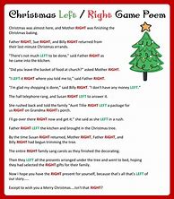 Image result for Left and Right Christmas Game