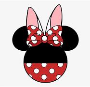 Image result for Minnie Mouse Face Pink Polka Dots