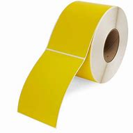 Image result for 4X6 Yellow Direct Thermal Labels
