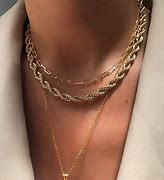 Image result for Woman Wearing a Rope Necklace