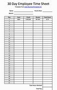 Image result for Employee Time Clock Sheet