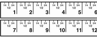 Image result for Ruler Actual Size Measurement Chart