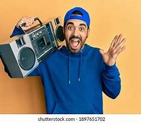 Image result for Holding a Boombox