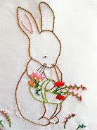 Image result for Bunny Embroidery