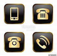 Image result for Gold Phone Icon
