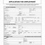 Image result for Standard Application for Employment Form Printable