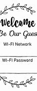 Image result for Guest Wifi Password Printable Sign