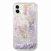 Image result for Floral Liquid Glitter Guess iPhone Case