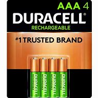 Image result for Rechargeable AAA Batteries Duracell