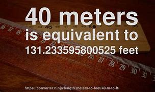 Image result for How Far Is 40 Meters