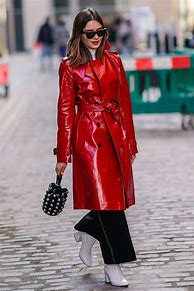 Image result for Patent Leather Jacket Styling