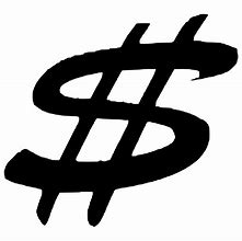Image result for Black Dollar Sign Clip Art