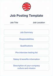 Image result for Free Job Posting Template Word