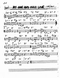 Image result for My One and Only Love Sheet Music