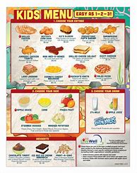 Image result for Printable Food Menu for Kids