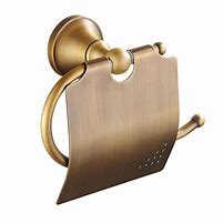 Image result for Antique Style Brass Toilet Roll Holder