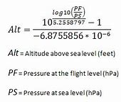 Image result for Pressure Altitude Conversion Chart