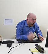 Image result for Guy Hitting Desk Breaking Keyboard