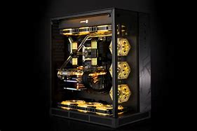 Image result for Gold Gaming PC Case