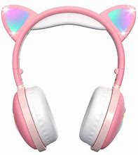 Image result for Cat Ear Headphones PNG