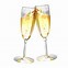 Image result for Champagne Glass and Bottle Clip Art Outline