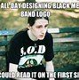 Image result for Black Metal Logo Meme