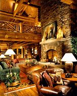 Image result for Log Home Fireplaces