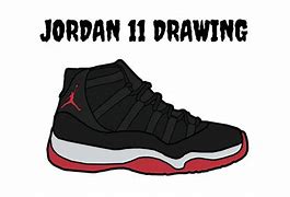 Image result for Jordan 11 Bred Drawing