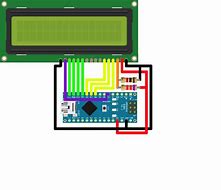 Image result for LCD 1602 Wiring with Arduino Nano