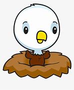 Image result for Eagle On a Nest Cartoon Clip Art