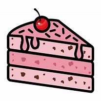 Image result for Pink Slice of Cake