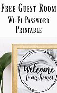 Image result for Guest Room Wi-Fi Sign