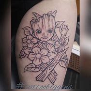 Image result for Small Baby Groot Tattoo