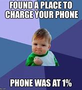Image result for Cell Phone Charging Meme