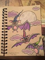 Image result for Cute Bat Drawing Black and White