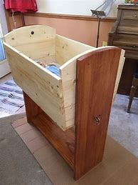 Image result for Homemade Wooden Baby Cradle