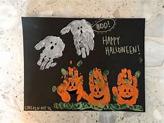 Image result for Cute Halloween Crafts Handprint