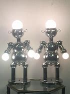 Image result for Robot Lamp Light Bulb On Top