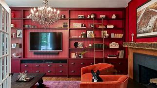 Image result for Living Room 55-Inch TV Wall