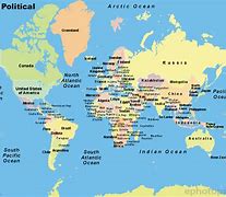 Image result for World Map with Countries and States