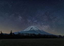 Image result for Mount Fuji Milky Way