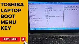 Image result for Toshiba Satellite Reboot Key