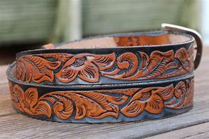 Image result for Hand Carved Leather Belts