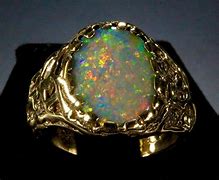 Image result for Black Opal Men's Ring