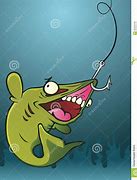 Image result for Fish with Hook in Mouth Drawing
