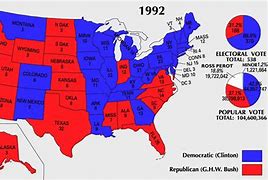 Image result for 1992 Election Map