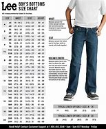 Image result for Boys Jeans Size Chart Men