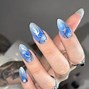 Image result for White and Pastel Blue Nail Designs