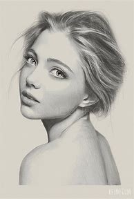 Image result for Female Portrait Sketch