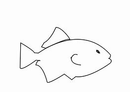 Image result for Black and White Clip Art of a Fish